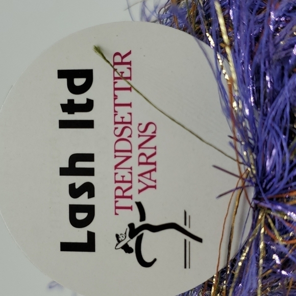 Trendsetter Lash Ltd Eyelash Metal Yarn NEW Purple Gold - Picture 4 of 6